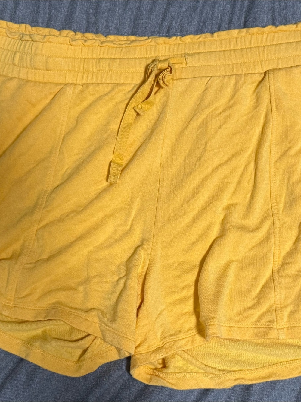 Daily Ritual Yellow Drawstring Lounge Shorts XL